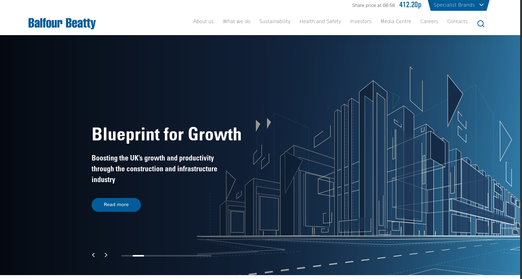 Example construction website